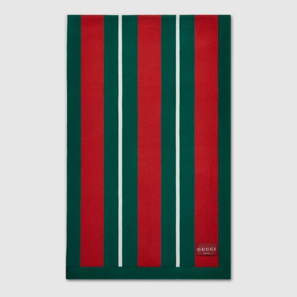 Gucci Web Wool Blanket NWT